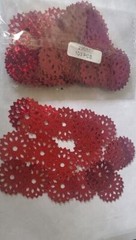 CraftbudyUS 100pcs x29mm RED Circle Design for Table Confetti/Craft