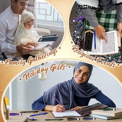 Resurhang 36 Sets Eid Ramadan Mubarak Gift Including 99 Names of Allah Bookmarks