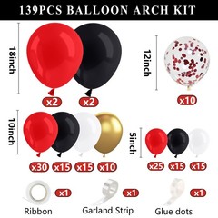 DAZONGE Graduation Decorations 2026, Set of 4 Red Grad Balloon Boxes with 139…