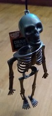 SKELETON black Hanging Plastic 32x15x5.5cm New Funky Fun Decoration
