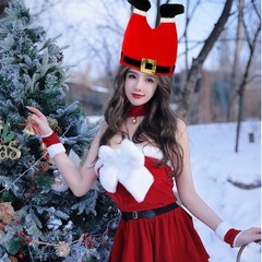 Christmas Santa Elf Pants Hat Lovely Headwear for Funny & Memorable Parties