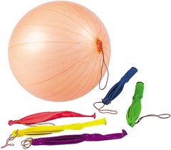 Fun-Filled Balloons Neon Punch Balls with Rubber Band Handle(12Piece 18″)-Assort