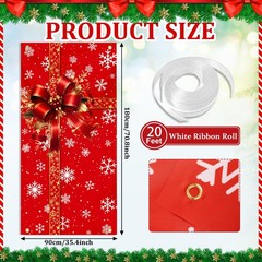 Christmas Door Cover Snowman Decoration Xmas Large Photography Background Ban…