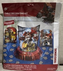 Transformers 3 Table Centerpieces + 20 Confetti Pieces Birthday Party Decor Newp
