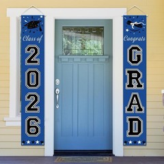 2026 Graduation Decorations Blue, Congrats Grad Porch Banner for Any Schools …