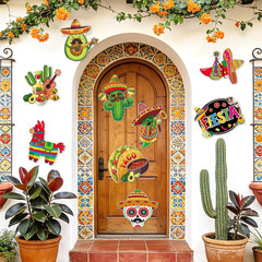 Large 11″X14″ Cinco De Mayo Decorations Cutouts Set, 9 Sheets Mexican Fiesta Pap