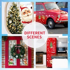 449PCS+ Christmas White Snowflakes Window Clings Decal Stickers