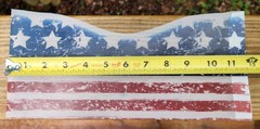NEW! USA Flag Translucent Wraps for Flameless Candles -2 Pack -Reusable!