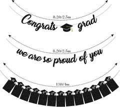 Captivating Congrats Grad Banner & Photo Display for 2026 Graduation Parties