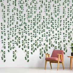 Artificial Eucalyptus Vines Garland for Table Room Decor(9 Pack 60ft) Green