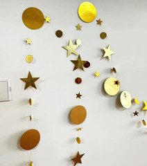 （48Pcs 156Inch） * 3 String Twinkle Little Star Party Garlands Glitter Hanging Mo