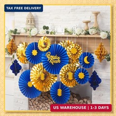 Epakh 29 Pcs Eid al Adha Decorations for Home Eid al Adha Hanging Paper Lantern