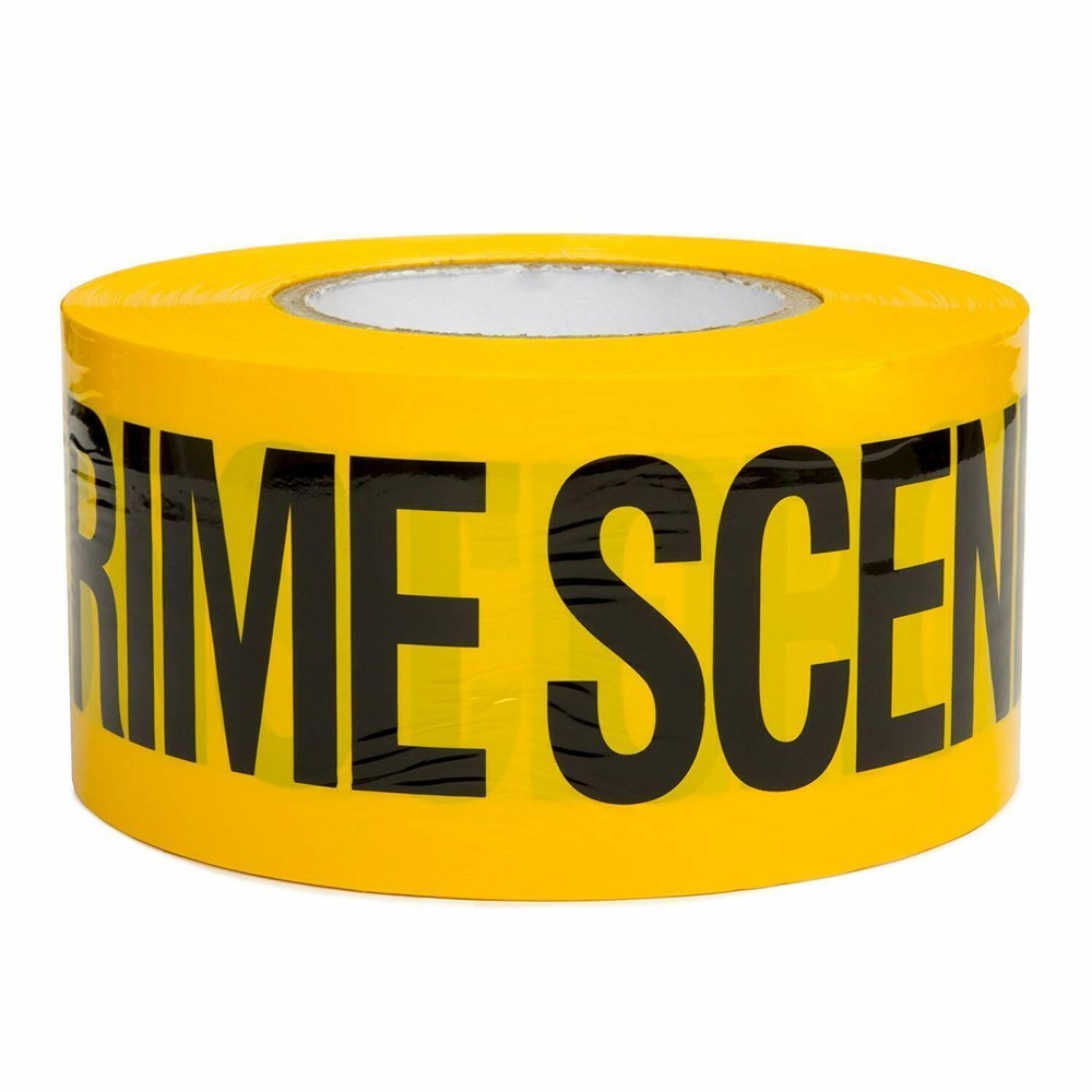 Crime Scene Do Not Cross – barricade movie prop tape ~ 50 FEET LONG!