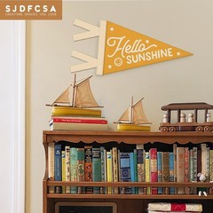Kids Room Decor, Hello Sunshine Wall Hanging Pennant Flag Banner, Sunshine Nu…