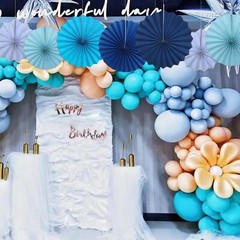 White Party Decorations 8 inch Paper Fans 30 Color DIY Set Birthday Wedding