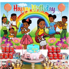 Gracies Corner Party Supplies Backdrop Background Banner Vinyl for Kids 5x3ft