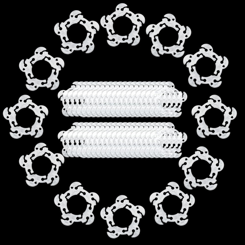 50 Pcs Balloon Arch Rings, Balloons Stand Connectors Clip Holders, Balloon Ar…
