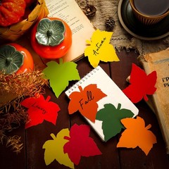 108 PCS Fall Maple Leaf Paper Cutouts Bulletin Board Thanksgiving Decor