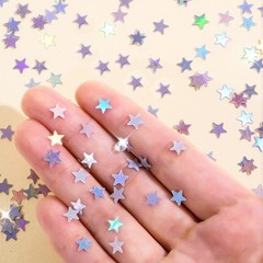 Iridescent Star Confetti Metallic Foil Table Confetti Stars Sequin Sprinkles