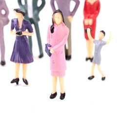 50X Scale 1 : 32 Model Railway Painted Train Street Figures People Gauge Layout
