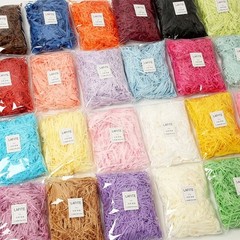100g Colorful Crinkle Paper Shred Raffia Gift Box Filler Wedding Party Decor
