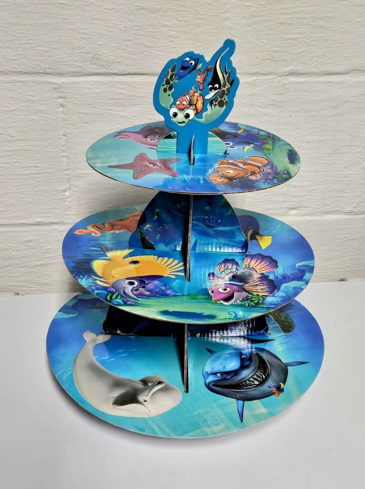 Finding Dory Finding NEMO Cupcake DISPLAY Stand Cardboard Kids Birthday Party