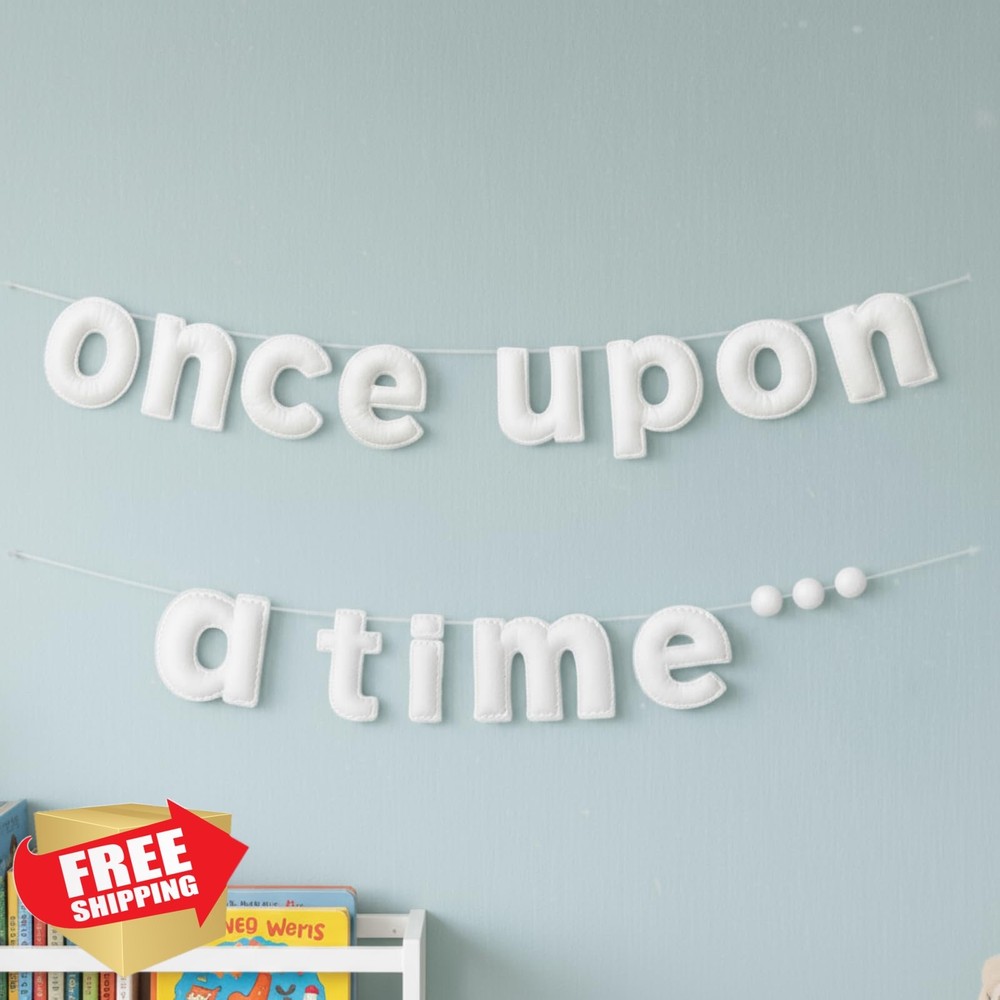 SmoothNovelty Once Upon a Time Felt Banner Decor