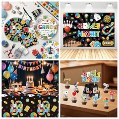 Family Game Night Party Decorations for Birthday, Family House Board Gaming