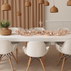 2PCS 5.6FT Neutral Fall Garland,Artificial Maple Leaves White Garland with Pu…