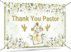 Pastor Appreciation Banner Backdrop Thank You Pastor Backdrop