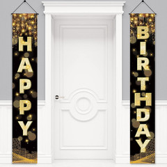 Birthday Decorations Banner, Happy Birthday Door Sign for Men Women Boys Girls I