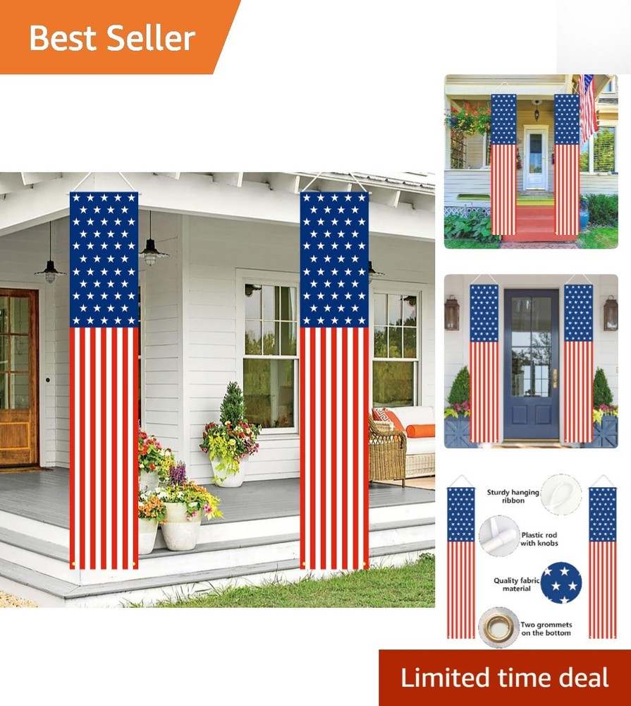 Weather-Resistant Patriotic Flag Banners for Veterans and Independence Day