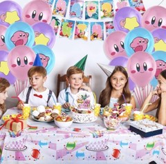 Kirby Star Video Game Theme Birthday Party Decorate Supplies Set US Seller