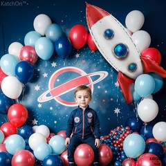 , Large Rocket Balloon for – 33 Inch | Rocket Balloons for Space Party Decora…
