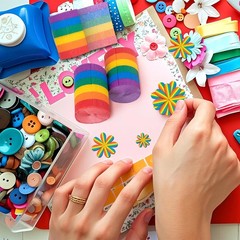 Rainbow Crepe Paper Streamers 12 Rolls 394 ft Colorful for Pride Day