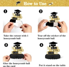 Black and Gold Graduation Decorations 2026 Class of 2026 – Includes 32 Inch 2026