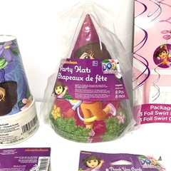Dora The Explorer Birthday Party Decorations For 8 Children 9 Items New Packs