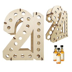 Mini Liquor Bottle Display Shelf | 21st Birthday Decorations For Him Or Her | 21