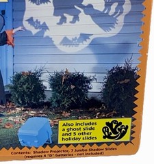 Vintage 90’s Halloween Shadow Projector In/Outdoor Prop Spooky Decor SunHill USA