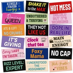 24 Designs Fun Photo Booth Props Fun Photo Booth Sign Decorations for Photosh…
