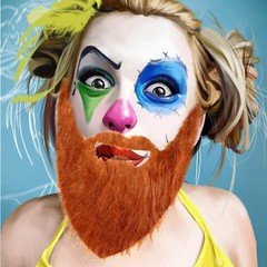 FAKE BEARD AND MUSTACHE COSTUME SET BROWN HALLOWEEN PARTY FESTIVAL ACCESSORY