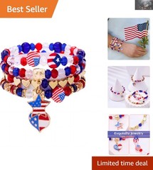 Durable Red, White, and Blue Patriotic Bracelets for Boys and Girls – Unisex