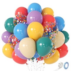 Boho Rainbow Balloons,Light Purple Blue Colorful Balloons Assorted Multi Color