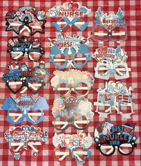Thank You Nurses Photo Booth Props With Photo Frame And 14 Pc Paper Glasses