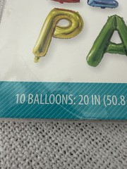 Pet Party ‘Let’s Pawty’ Balloon Banner (10 x 20″ Balloons) BRAND NEW UNOPENED