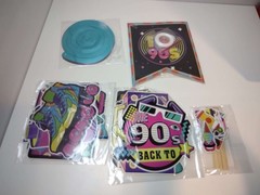 26 Pcs 90S Party Decorations Hanging Swirls for Adults Back to 1990’S Party Deco