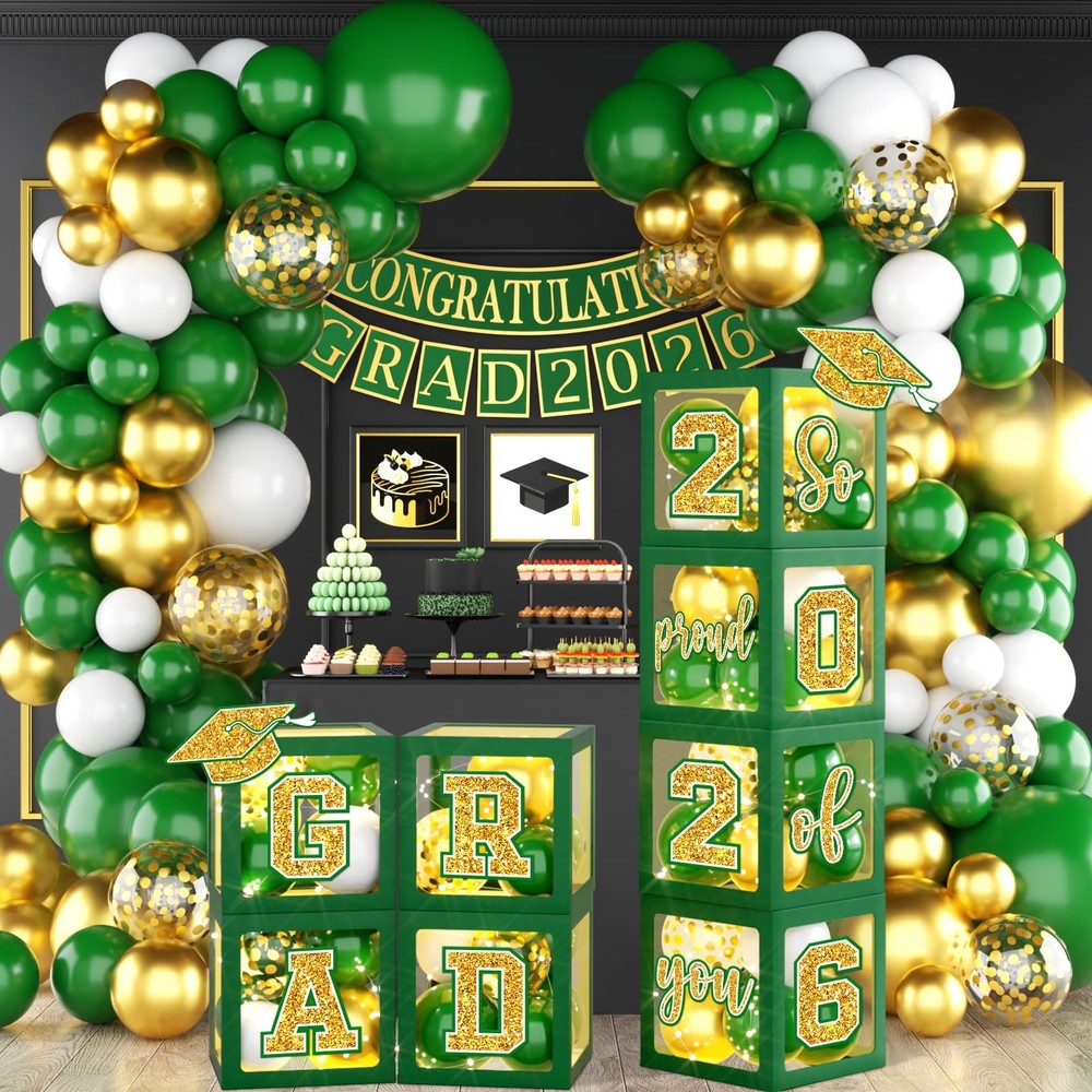 Graduation Decorations Class of 5 inches x 12 x 18 inches, Green