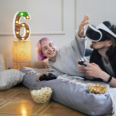 Pixel Light up Numbers Led Pixel Light for Home Birthday Party Decoration, Game