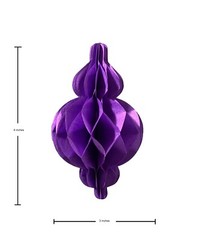 4 Inch Mini Tissue Paper Honeycomb Lantern Shape Decorations (5 Pack)