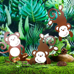 Monkey Cutouts Jungle Party Decorations Monkeys Birthday Party Supplies Paper Sa